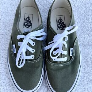 Vans Classic Green Canvas Shoes